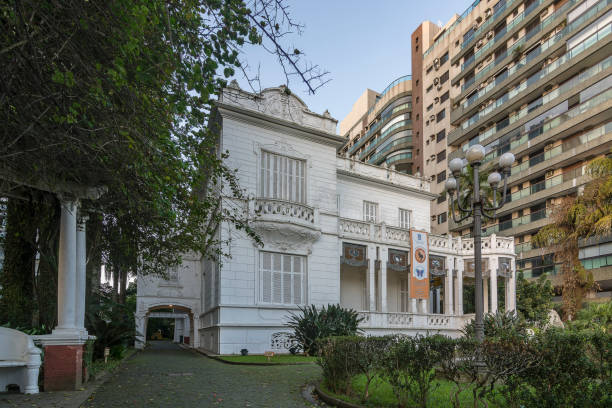 Benedicto Calixto art gallery . Santos, Brazil. Santos, Brazil. June 5, 2022. Benedicto Calixto art gallery. Neoclassical mansion from the beginning of the 20th century. pinacoteca sao paulo stock pictures, royalty-free photos & images