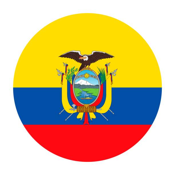 ilustraciones, imágenes clip art, dibujos animados e iconos de stock de bandera nacional de ecuador - ecuador