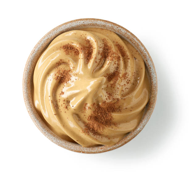 istock whipped caramel and coffee mousse dessert 1401790232