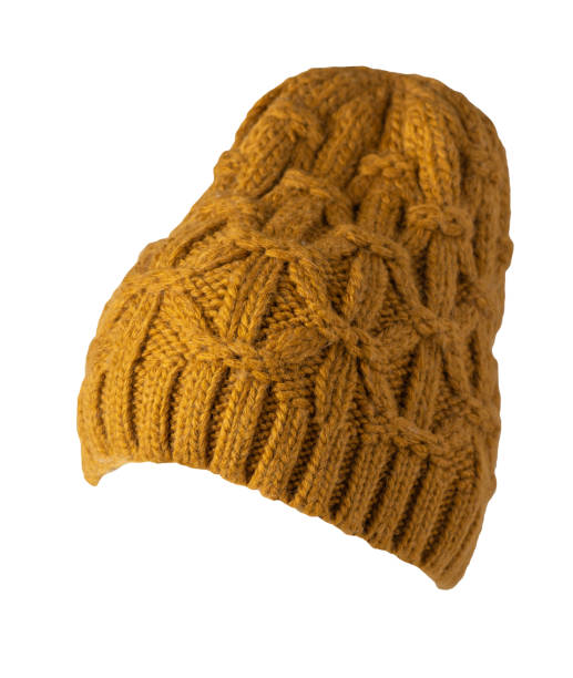 istock women's hat knitted isolated on white background. warm winter accessory 1401792364