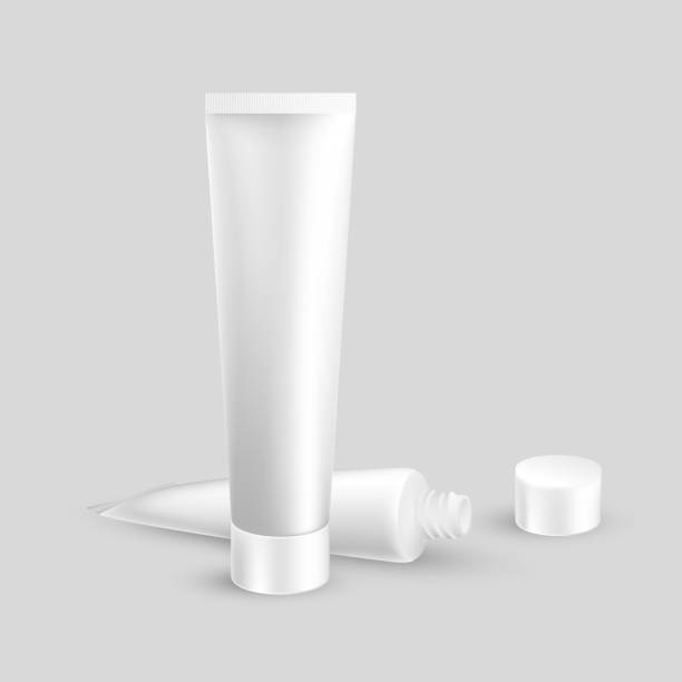 istock Two realistic packaging mockup template tube of cream 1401793512