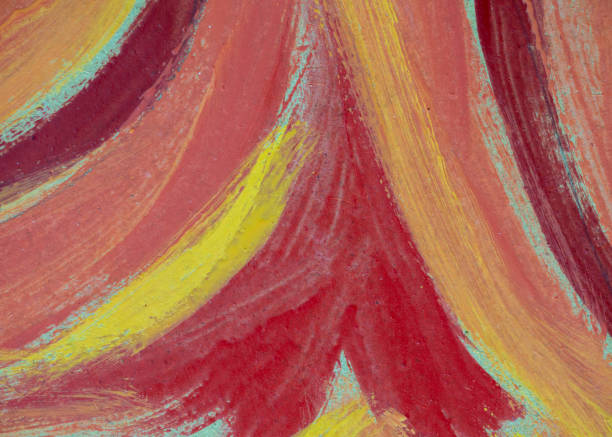 Painted wooden surface - abstract textured background with multi-colored diagonal stripes.