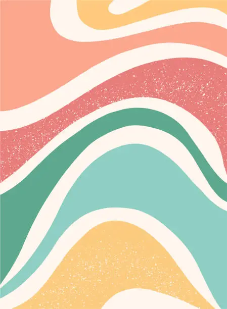 Vector illustration of Abstract funky wallpaper