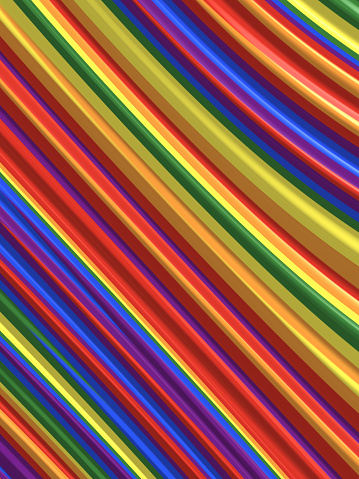 Rainbow Stripe Pattern Abstract Colorful Background Line Texture LGBTQIA Culture Pride Month Event Rights Red Orange Yellow Blue Green Purple Tilt Parallel Lines Fun Fractal Fine Art for presentation, flyer, card, poster, brochure, banner