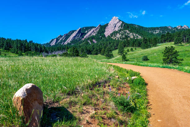 istock Flatirons from Chautauqua Park trail 1401807448