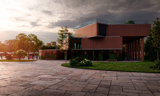 istock View of a school exterior in 3d render 1401816443