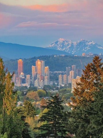 Vancouver, a green city in British Columbia, Canada.