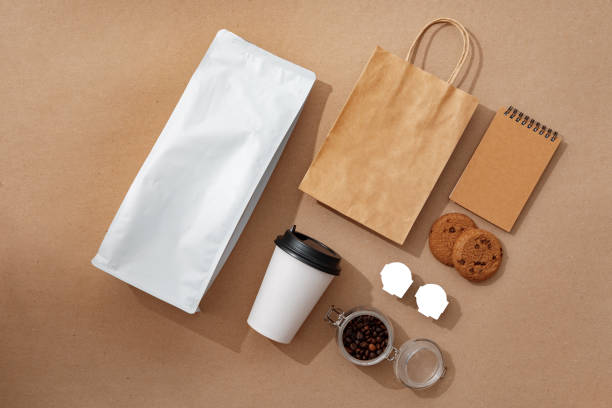 istock Coffee identity branding mockup set top view flat lay 1401824446