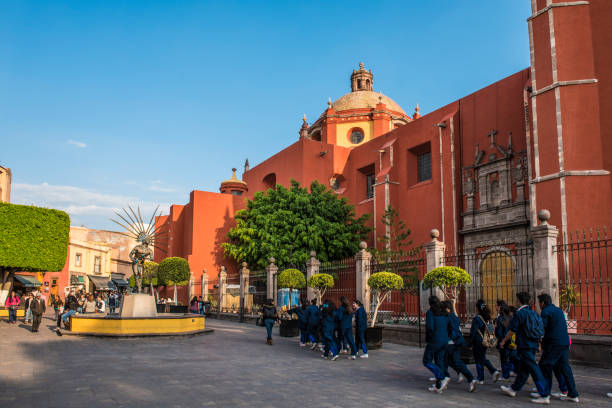 temple de querétaro à san francisco, mexique - queretaro city photos et images de collection