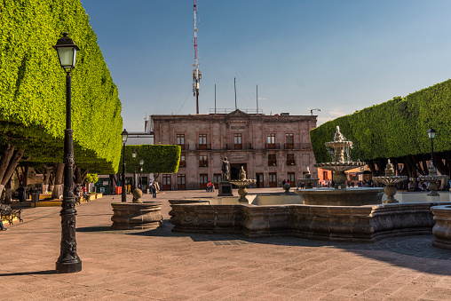 Santiago de Querétaro is known as the industrial city of Mexico and is located in the center of the country. It is also known for its well-preserved Spanish colonial architecture.