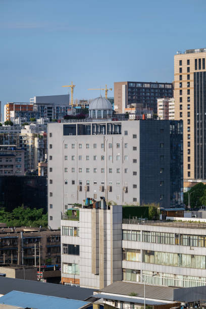 istock Modern city in sunny days 1401838440
