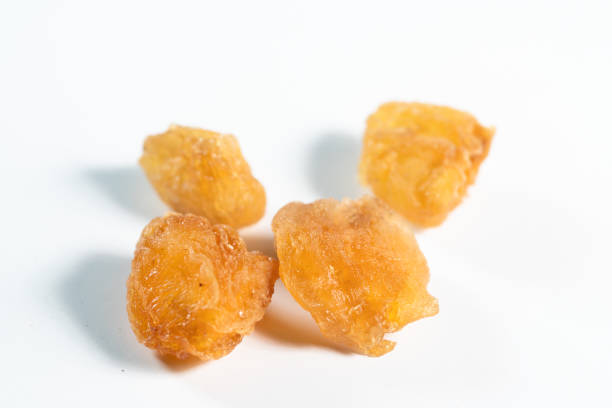 chinese medicine arillus longan on white background