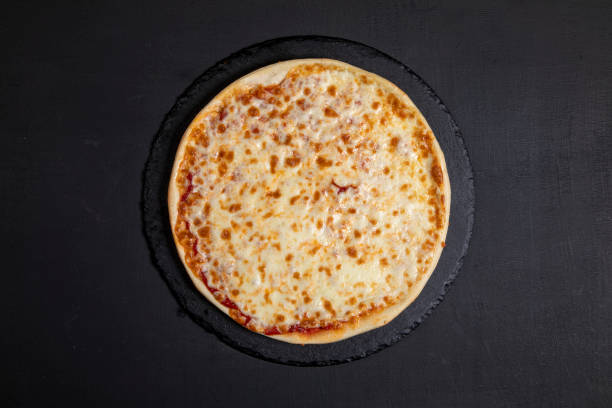 Pizza Margharita. Pizza on dark background