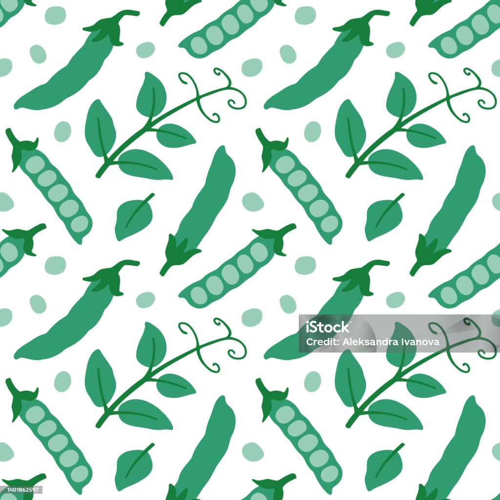 Pea Size Pattern Pea Pattern Stock Illustration - Download Image Now - Agriculture ...