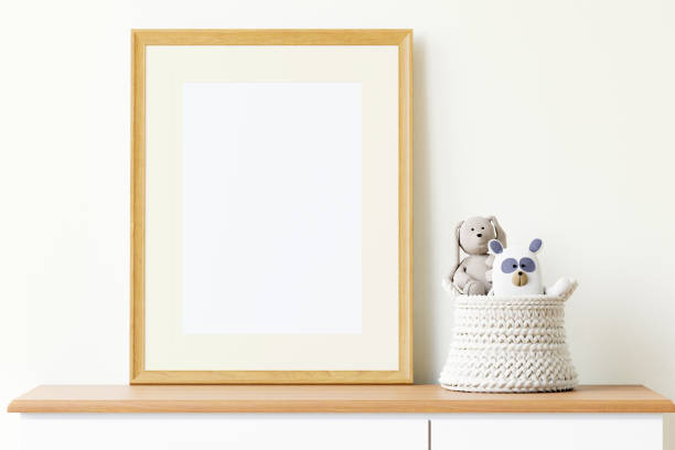 istock Nursery Digital Mockup,Nursery frame mockup. Frame Mockup 3d Illustration. 1401867245