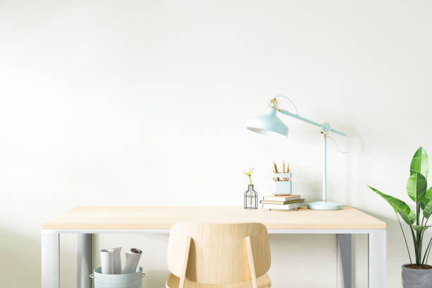 istock Workspace home office desk supplies on office workplace. 1401867247