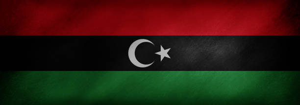 リビアの国旗 - libyan flag点のイラスト素材／クリップアート素材／マンガ素材／アイコン素材