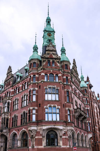 istock Hamburg, Germany. Old warehouse port district 1401871960