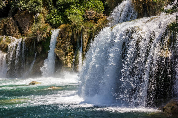 istock Waterfall, Croatia, Krka National park lake 1401871982