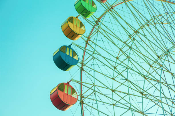 istock Amusement ferris wheel in the park 1401876168