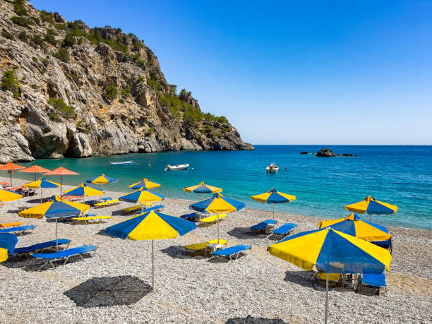 istock Idyllic beach Achata, Karpathos island, Greece 1401881119