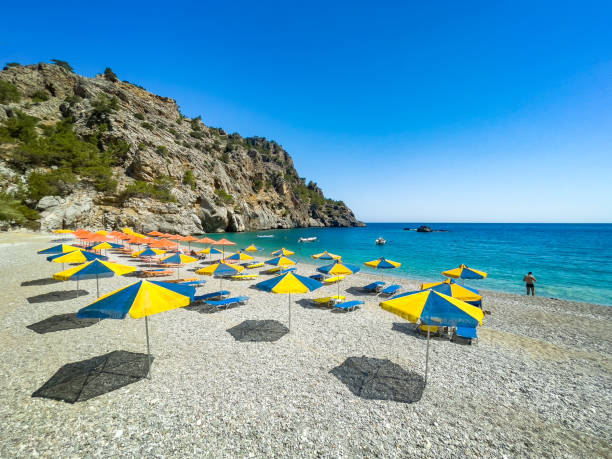 istock Idyllic beach Achata, Karpathos island, Greece 1401881134