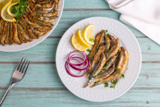 istock Fried Anchovies (Turkish Name: Hamsi Tava) 1401881664