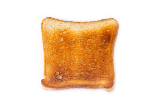 istock A slice of toasted bread on a white background 1401881862