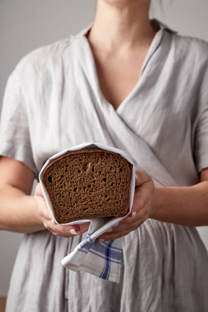 istock Ready to eat bread and pies in rustic style 1401888743