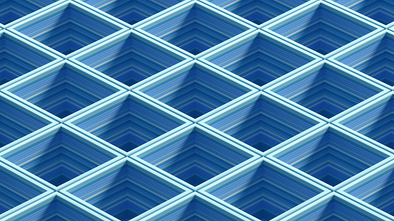3d rendering of abstract square shape background