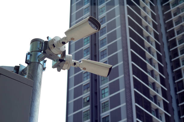 istock Traffic security CCTV cameras on road 1401897065