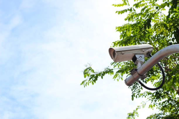 istock Traffic security CCTV cameras on road 1401897101