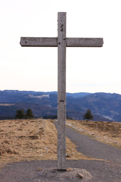 istock Cold autumn morning on the Belchen in the Black Forest 1401900328