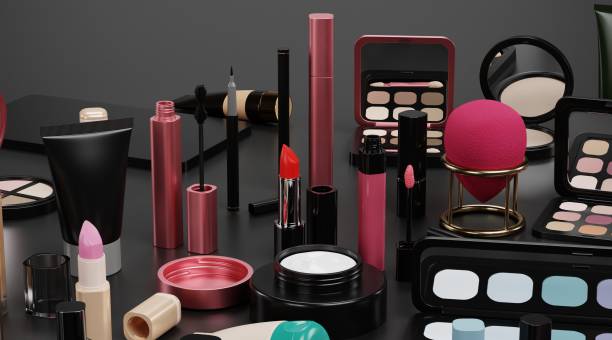 istock Realistic 3D Render of Cosmetics Collection 1401901710