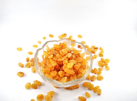Golden raisin or dried grapes
