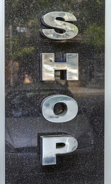 istock 3d Metal Sign Shop 1401921444