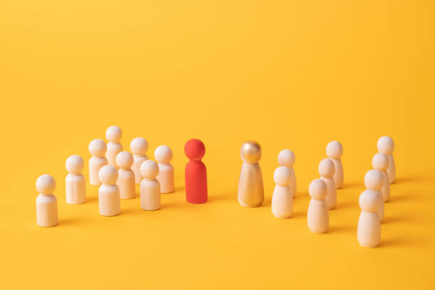 istock Two irreconcilable people groups. Rivalry and competition. Conflict hostility, aggressiveness. Resolution and compromise through negotiations. Competing crime clans. Interethnic strife. Confrontation 1401929282