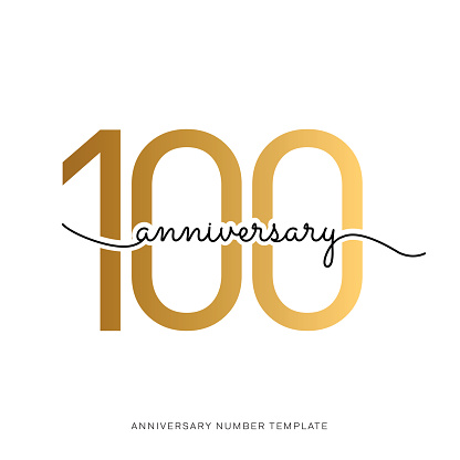Anniversary logo template isolated, anniversary icon label, anniversary symbol stock illustration