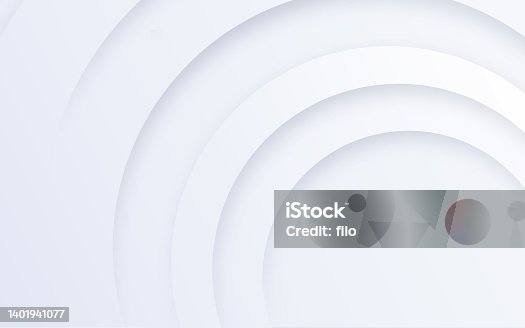 istock Abstract White Circle Layers Background 1401941077