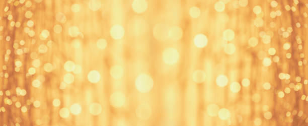 istock Defocused lights abstract bokeh background - orange gold celebration party Christmas 1401942943