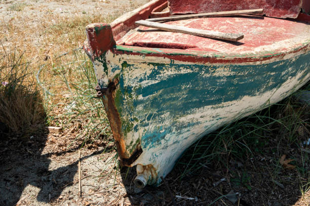 istock Old vintage fishing boat 1401943953