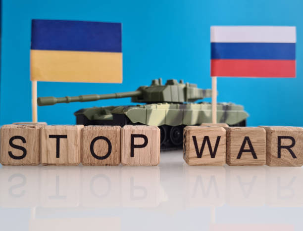 istock Stop war Ukraine Russia and military tank 1401947554
