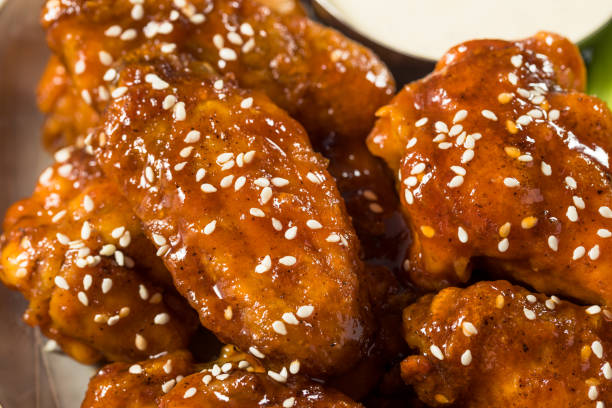 istock Homemade Sriracha Honey Chicken Wings 1401959587
