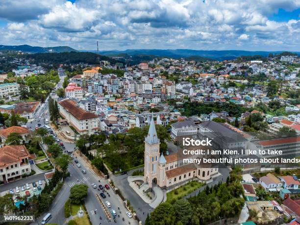 Aerial View Of Da Lat City Which Is A Very Famous Destination For Tourists Stock Photo - Download Image Now