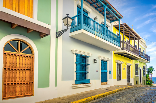 San Juan Puerto Rico Colorful Traditional Houses