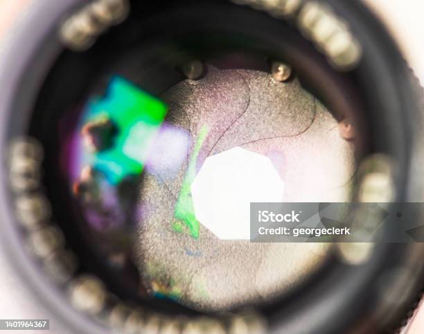 Cinematography Camera Lens Closeup Stock Photo - Download Image Now - Camera - Photographic Equipment, Lens - Optical Instrument, Abstract