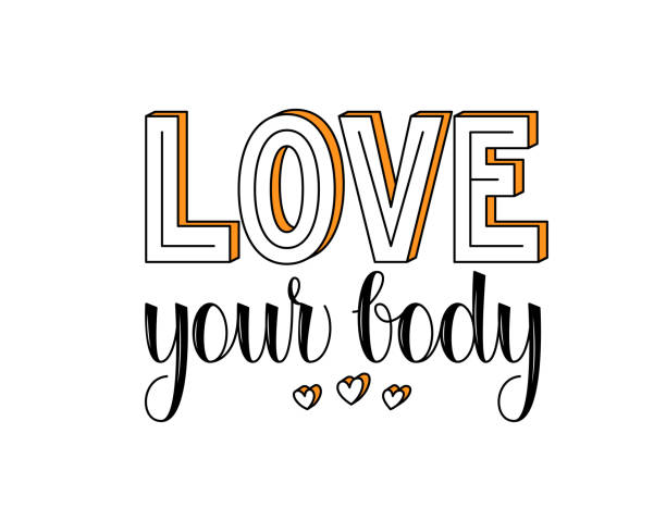 istock Love your Body Inspirational quote. 1401966808