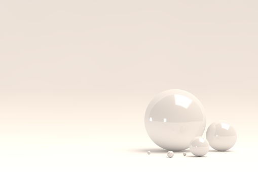 3D render of abstract spheres