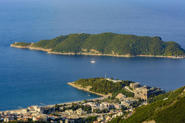 istock Beautiful view from above on the Adriatic coast. 1401974840