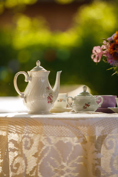 istock A teapot filled with delicious tea for afternoon tea in the back yard 1401977029